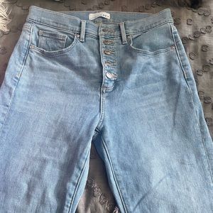 Loft flare crop jeans